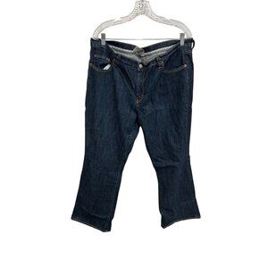 Vintage Y2K Jordache Bootcut Denim Jeans Blue Size 18 Dark Wash Cotton Blend